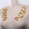 2 Pieces Metallic Gold Applique, Embroidered Iron-On Patches for Neckline, Dance & Costume Design